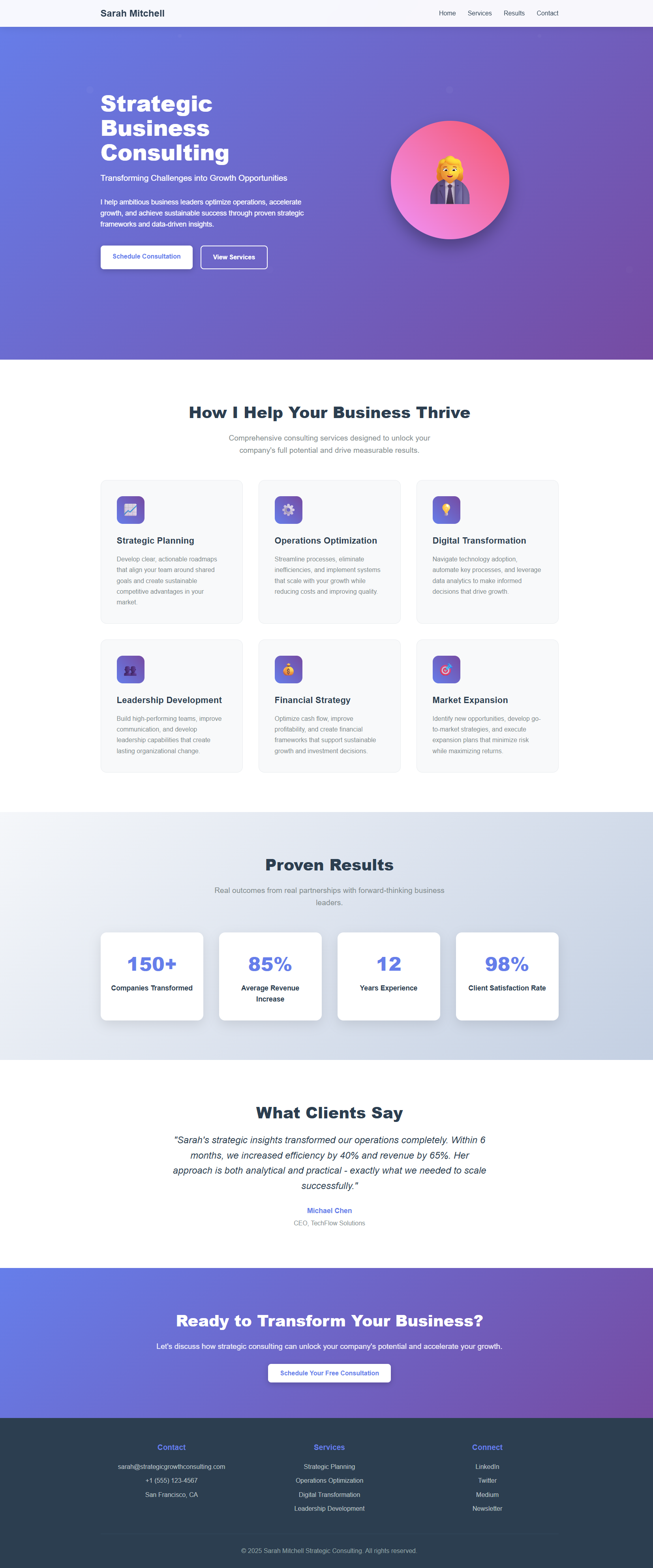 Consultant Screenshot